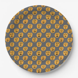 Assiettes En Carton Jack-O-Lanterns CITROUILLE d'Halloween