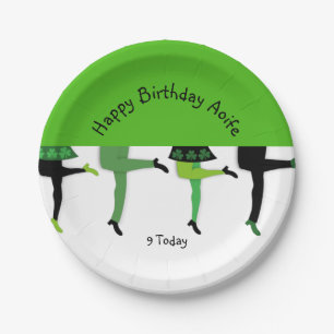Assiettes En Carton Jambes de danseurs irlandais