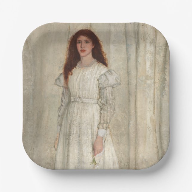 Assiettes En Carton James Whistler - Symphonie en blanc no 1 (Recto)