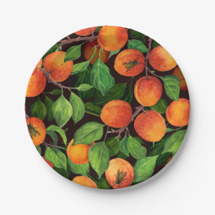 Assiettes En Carton Jardin d'abricot 1
