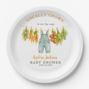 Assiettes En Carton Jardin de bébé Local à la corde à linge Vêtements
