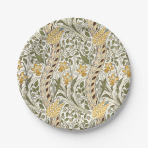 Assiettes En Carton Jardin de jonquilles de William Morris Fleur Class