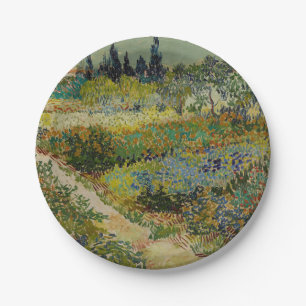 Assiettes En Carton Jardin de peinture classique de Van Gogh à Arles