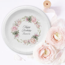 Jardin de roses anglaises Fleurs roses Anniversair