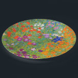 Assiettes En Carton Jardin des fleurs de Gustav Klimt<br><div class="desc">Visitez mon magasin pour plus de design intéressant et plus de choix de couleurs => zazzle.com/colorfulworld*</div>