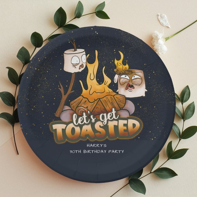 Assiettes En Carton Jardin Feu de feu de camp, on se fait griller Anni (Créateur téléchargé)