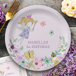 Assiettes En Carton Jardin Fleur Fée Toute Occasion Lilac<br><div class="desc">Cute Magical Fairy plaques de papier à thème que vous pouvez personnaliser pour toute occasion. Le design se compose d'une fée magique,  de papillons,  de louches et de fleurs de jardin géantes. Décor sucré dans les tons pastel vert rose lilas et jaune.</div>