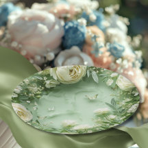Jardin papillon Rococo Galentine Élégance florale