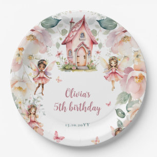 Assiettes En Carton Jardin Whimsical Fairy Tea Party Filles Anniversai