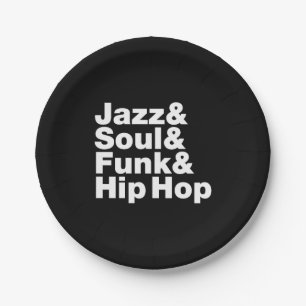 Assiettes En Carton Jazz et âme et trouille et hip hop