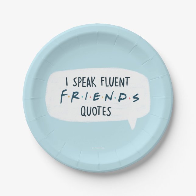 Assiettes En Carton Je parle des devis Fluent FRIENDS™ (Devant)