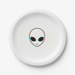 Assiettes En Carton Je suis un alien. Plaque à papier de nourriture