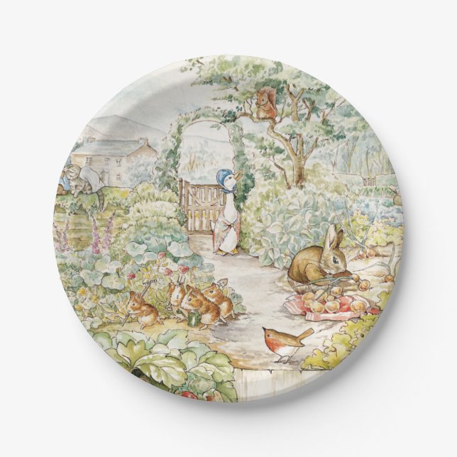 Assiettes En Carton Jemima Puddle Duck (Devant)