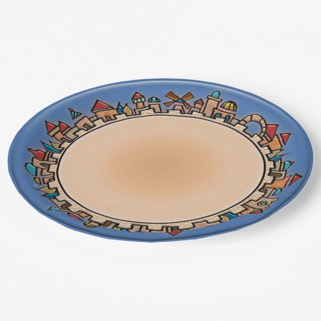Assiettes En Carton Jérusalem À Dernier (Angle)
