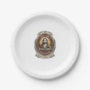 Assiettes En Carton Jesus Antiques Héritage Graphique T-Shirt Art Chré