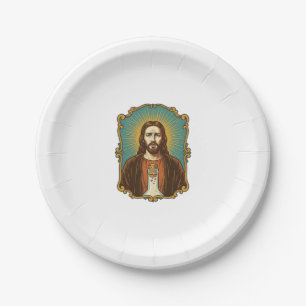 Assiettes En Carton Jésus Bouchon de Vin Cassé Bouteille Sommelier Par