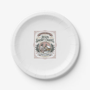 Assiettes En Carton Jesus Chapelle enneigée Jésus Chapelle enneigée Fo