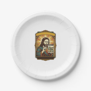 Assiettes En Carton Jésus Escalier Flou Test Captcha Sécurité Tech Hu