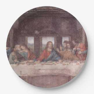Assiettes En Carton Jésus "Yeshua" La Dernière Cène, Léonard de Vinci