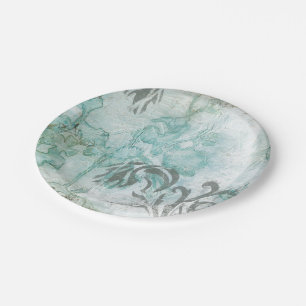 Assiettes En Carton Jet Non-Embelli III de fleur