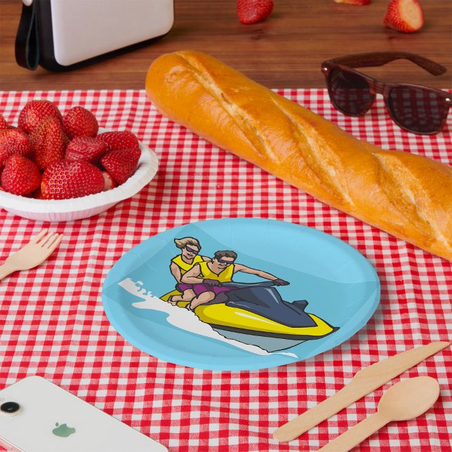 Assiettes En Carton Jetski Fun (Créateur téléchargé)