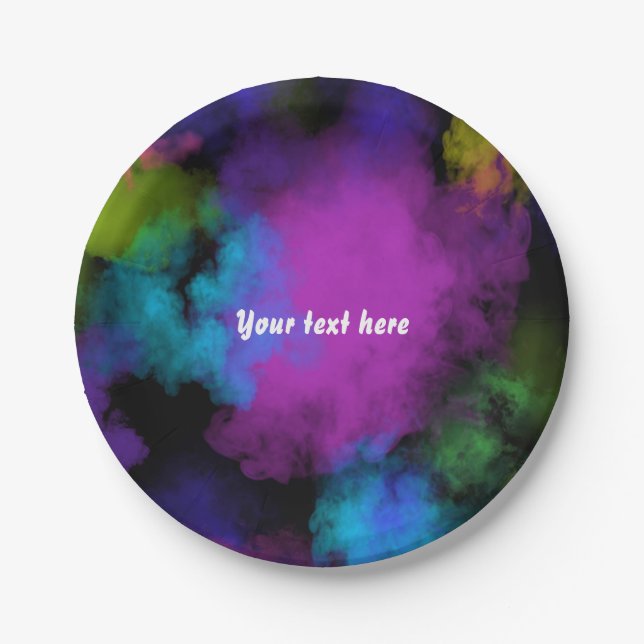 Assiettes En Carton Jeu de maquillage couleur beauté chic glamour fête (Devant)