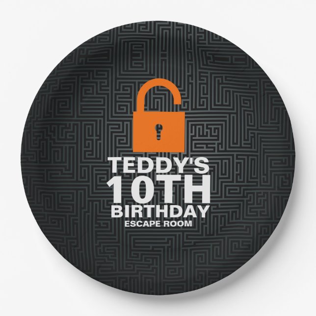 Assiettes En Carton Jeu de meurtre et mystère de fête d'anniversaire (Devant)