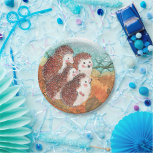 Assiettes En Carton Jeunes hérissons