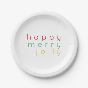 Assiettes En Carton JEUX JOLLY JOLLY 7" Plaques de papier rond
