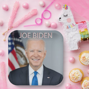 Assiettes En Carton JOE BIDEN Président