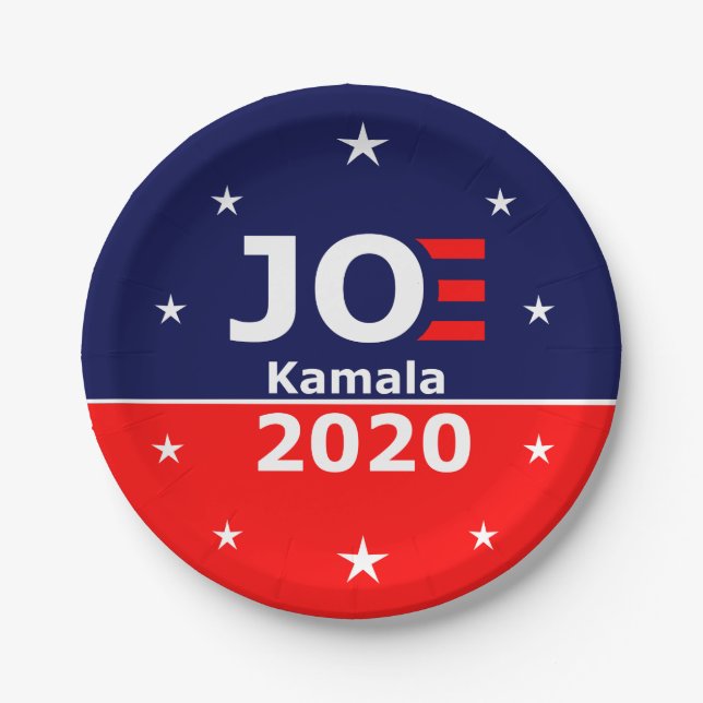 Assiettes En Carton Joe et Kamala - Joe Biden Kamala Harris (Devant)