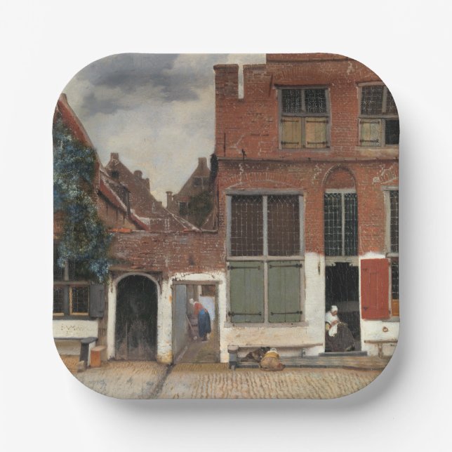 Assiettes En Carton Johannes Vermeer - Little Street (Recto)