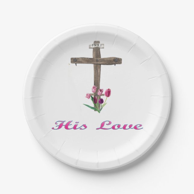 Assiettes En Carton john 3:16 (Devant)