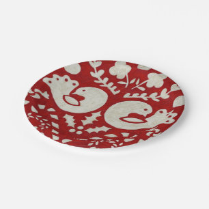 Assiettes En Carton Joie II de Noël