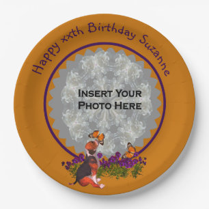 Assiettes En Carton Joli Beagle Chiot Photo Anniversaire