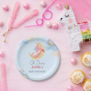 Assiettes En Carton Joli bébé dragon dinosaure Balloon baby shower