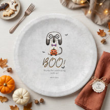 Joli BOO effrayant ! Fête d'Halloween à l'aquarell