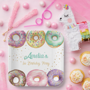 Assiettes En Carton Joli gâteau pastel doux pour toute fête d'annivers