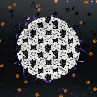 Joli motif d'Halloween de chat noir pour les amate