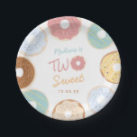 Assiettes En Carton Joli Pastel Moderne Donut Deux Anniversaire Sucré<br><div class="desc">Cute Moderne Pastel Donut Deux Douces Plaques Papier Anniversaire</div>
