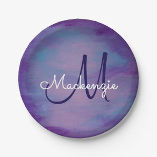 Assiettes En Carton Joli Pastels   Cloud rose mignon Ciel bleu violet