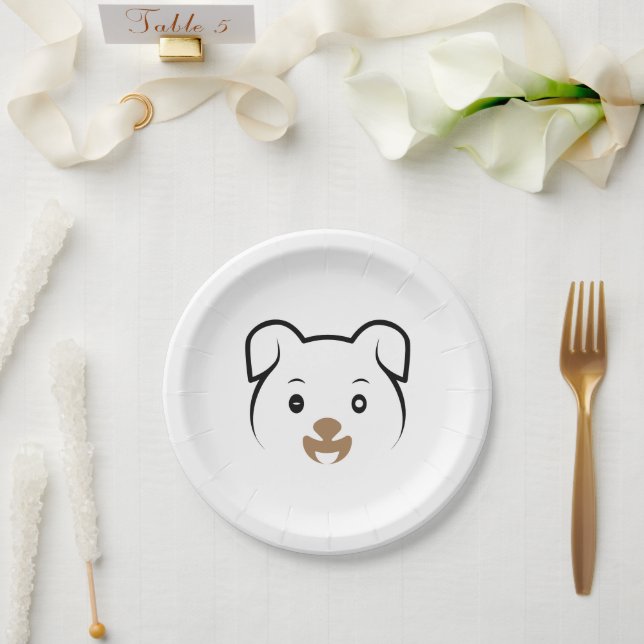 Assiettes En Carton Joli rose (Mariage)