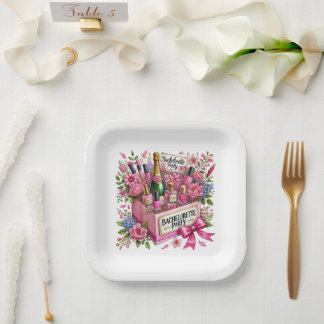 Assiettes En Carton Jolie fête d'enterrement de vie de jeune fille