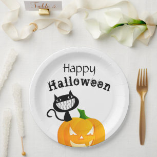 Assiettes En Carton Jolie fête d'Halloween pour les enfants