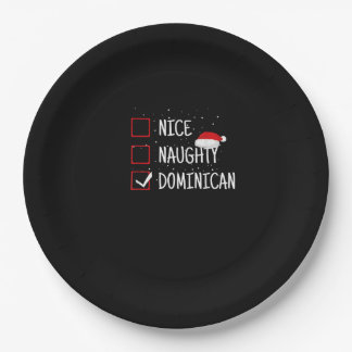 Assiettes En Carton Jolie liste de Noël dominicaine méchante