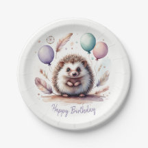 Jolie Marmotte à l'aquarelle avec ballons d'annive