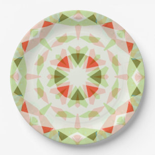 Assiettes En Carton Jolie Red Pink Green Star Fête