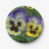 Jolies pensées violettes et jaunes, personnalisées