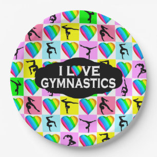 ASSIETTES EN CARTON JOLIMENT COEUR J'AIME LES PLAQUES DE PAPIER GYMNAS