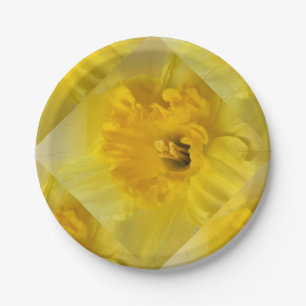 Assiettes En Carton jonquille jaune